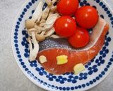 鮭のレンチン蒸し！大葉ポン酢をかけて♪作り方4写真