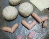 朝食用に→ごまウインナーcheeseぱん作り方3写真