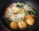 豆乳揚げだしと糸こんの煮物作り方2写真