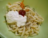簡単！マカロニサラダ☆バジル風味作り方1写真