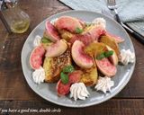レンジで時短！桃のフレンチトースト作り方5写真