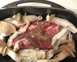 ダッヂオーブンで！キノコのローストポーク作り方1写真