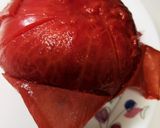 トマトとチーズ・しめじ・卵のお味噌汁作り方1写真