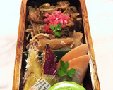 牛肉ときのこの炒め煮弁当　詰め方作り方7写真