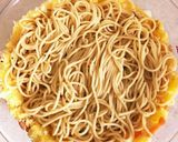 パスタとポテサラの立体ケーキ作り方11写真