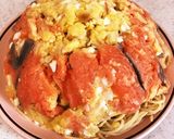 パスタとポテサラの立体ケーキ作り方14写真
