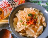 レンジで簡単♡ふわとろ玉子丼作り方3写真