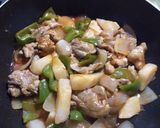 豚こまと長芋で揚げない酢豚作り方4写真