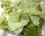 豚肉とレタスのパラふわチャーハン作り方1写真