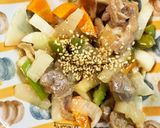 全てレンジ大根豚こま中華炒め味青椒肉絲風作り方17写真