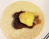 カスタードと胡麻餡のスイーツ餃子作り方3写真