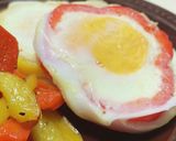 簡単朝ごはん！カラフル目玉焼き作り方4写真