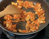 しっとりふわふわ☆焼肉屋さんのキムチ炒飯作り方3写真