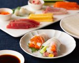 ライスペーパーの手巻き海鮮丼風作り方7写真