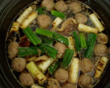 ヘルシー！合鴨とつみれの焼きねぎ鍋！作り方7写真