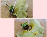 花オクラとオクラの酢の物作り方1写真