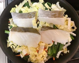 簡単楽ちん！たらと江戸菜の酒蒸し作り方3写真