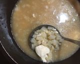 れんこんとホロホロ豆腐のホット味噌汁作り方5写真