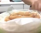 桃の豆腐レアチーズケーキ作り方5写真