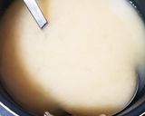 ゴマ油Wナス&長いネギ❀お味噌汁作り方2写真