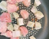 サラダチキンでずぼらトマトチキン煮込み作り方2写真