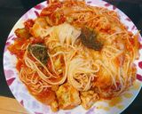 サラダチキンでずぼらトマトチキン煮込み作り方7写真
