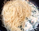 サーモンとほうれん草のクリームパスタ作り方5写真