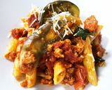 ナスと挽肉のパスタ☆まろやかトマト味作り方14写真