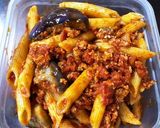 ナスと挽肉のパスタ☆まろやかトマト味作り方15写真