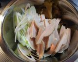 【簡単】鶏ハムと搾菜のねぎラー油和え作り方2写真