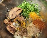 混ぜるだけ☆サバ缶&ケールカレーディプ作り方4写真