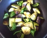 厚揚げと蒟蒻・茄子・ピーマンの味噌煮作り方2写真