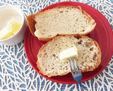 パンにバターを塗るのはフォークで♪作り方1写真