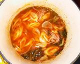出汁パック使用♬簡単キムチチゲ作り方6写真