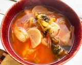 出汁パック使用♬簡単キムチチゲ作り方7写真