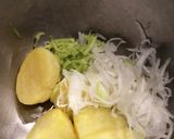 揚げ物に添えたいポテサラ、捨て野菜復活作り方5写真
