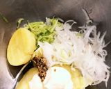 揚げ物に添えたいポテサラ、捨て野菜復活作り方7写真