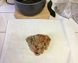 クッキングシートでの中華粽の包み方作り方1写真