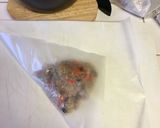 クッキングシートでの中華粽の包み方作り方2写真