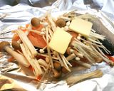 秋の味覚、鮭のホイル蒸し作り方3写真