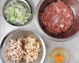 ＊れんこん＆ごぼうのつくねバーグ＊作り方1写真