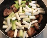 豚バラ肉と白ネギのスタミナ丼作り方3写真