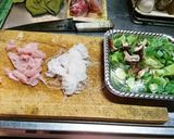 しらたき、ささみ、長ネギの塩炒め作り方1写真