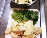 鶏胸肉とナス竹の子のあっさり煮作り方1写真