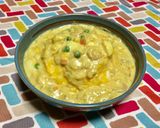 超簡単☆ホワイトシーフードカレーのたま丼作り方14写真