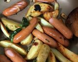 簡単!ハーブポテトとソーセージのグリル作り方3写真