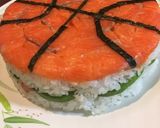 バスケ寿司ケーキ作り方4写真