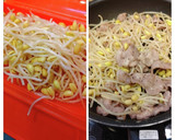 簡単 豆もやし入り豚キムチ炒め作り方2写真