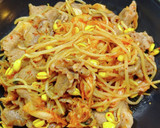 簡単 豆もやし入り豚キムチ炒め作り方3写真