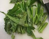 クーシンサイと豚肉の中華炒め作り方1写真